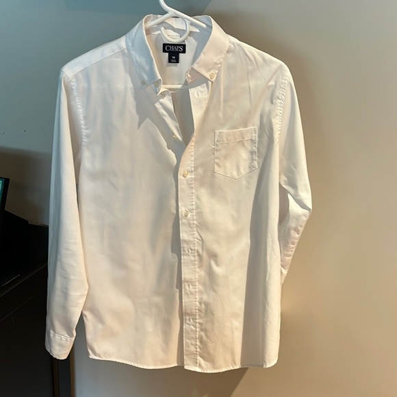 Boys Chaps White Button down Shirt-Size 18 - Picture 2 of 4